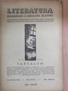 Angyal Géza - Literatura 1932. április [antikvár]