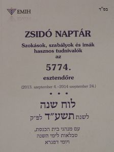 Zsidó naptár az 5774. esztendőre [antikvár]