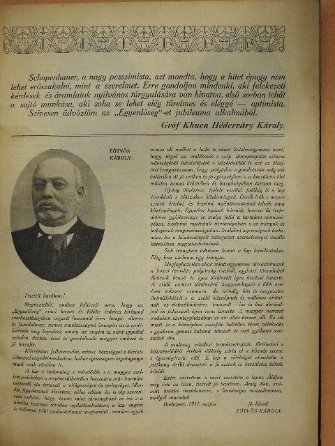 Aczél Endre - Egyenlőség 1911. jubileumi szám [antikvár]