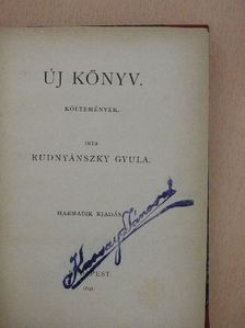 Rudnyánszky Gyula - Új könyv [antikvár]