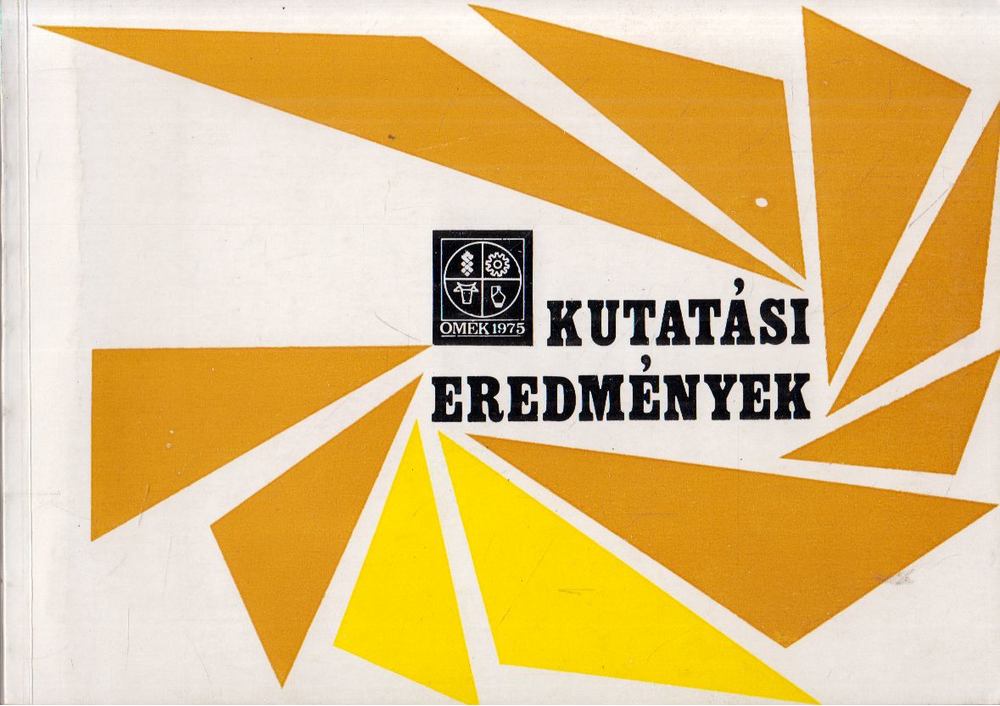 OMÉK 1975 Kutatási eredmények [antikvár]