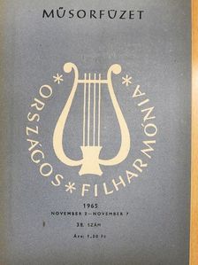 Kroó György - Országos Filharmónia Műsorfüzet 1965/38. [antikvár]