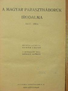 Benczédi Székely István - A magyar parasztháborúk irodalma 1437-1514 [antikvár]