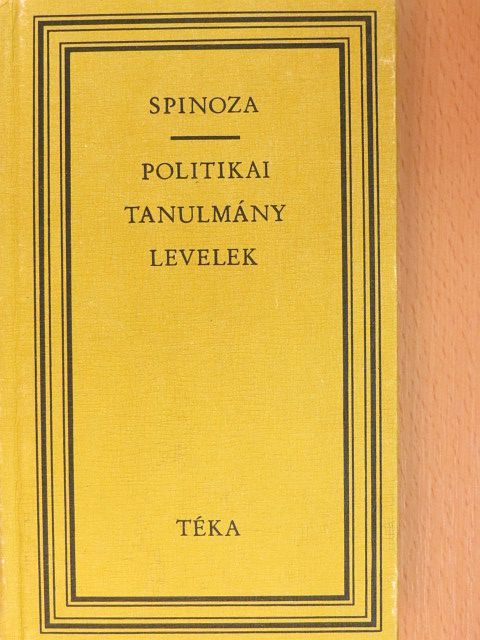 Spinoza - Politikai tanulmány/Levelek [antikvár]