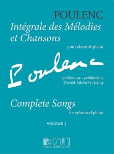 POULENC - COMPLETE SONGS VOLUME 3