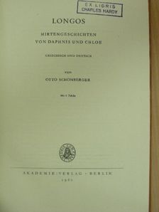 Longos - Hirtengeschichten von Daphnis und Chloe [antikvár]