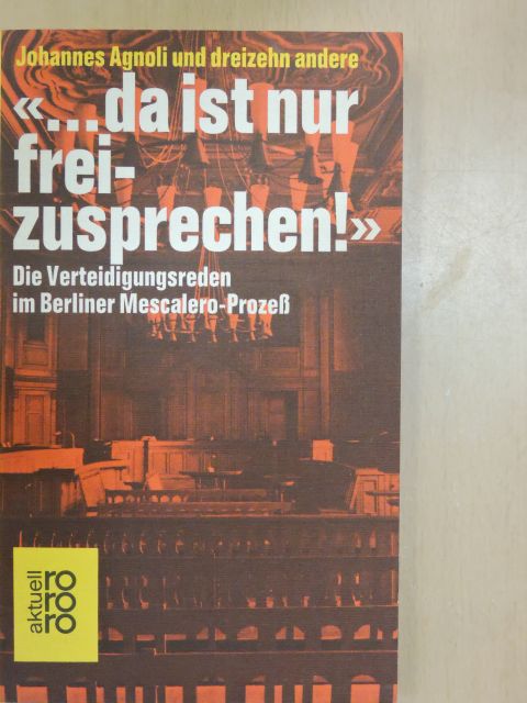 Claudio Hofmann - «...da ist nur freizusprechen!» [antikvár]