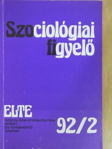 Adam B. Seligman - Szociológiai figyelő 1992/2. [antikvár]