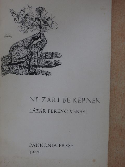 Lázár Ferenc - Ne zárj be képnek [antikvár]