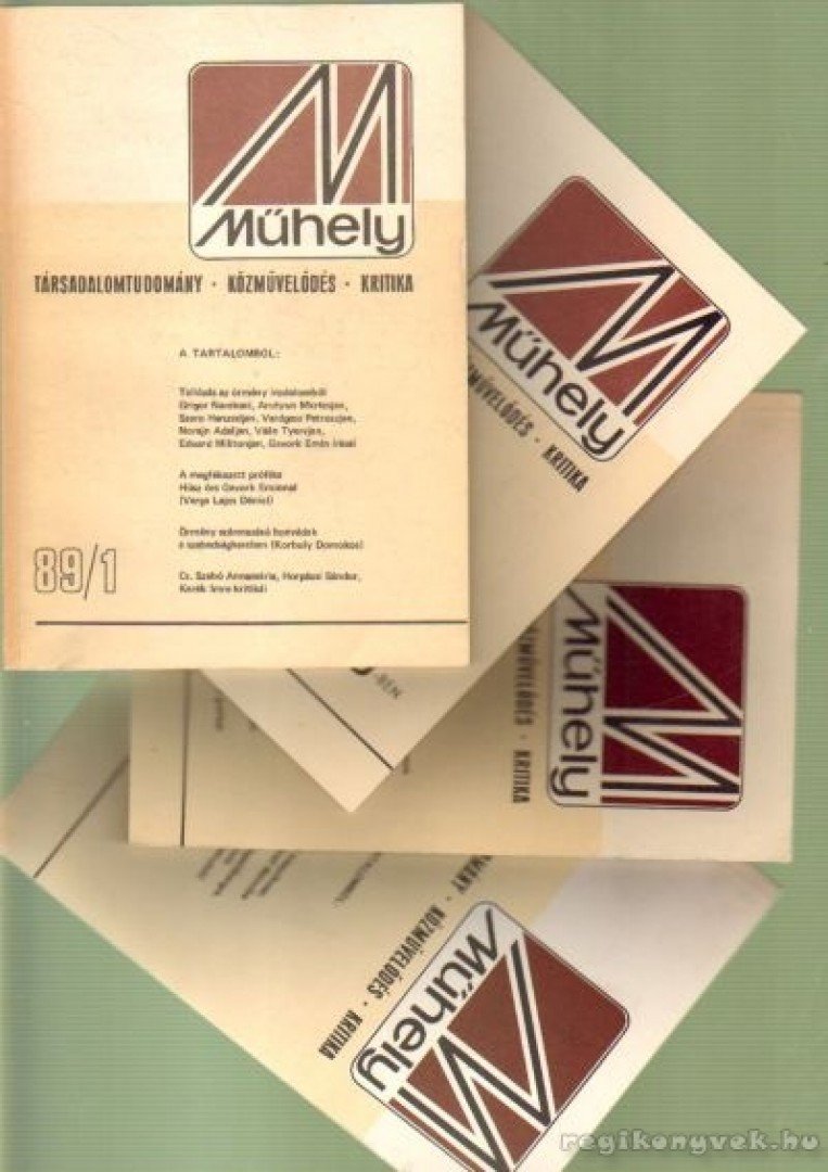 Kloss Andor - Műhely 1989 XII. évf.  (hiányos) [antikvár]