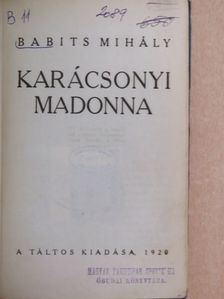 Babits Mihály - Karácsonyi Madonna [antikvár]