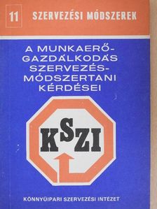 Dr. Iványi Tibor - A munkaerő-gazdálkodás szervezésmódszertani kérdései  [antikvár]