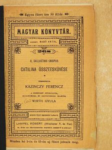 C. Sallustius Crispus - Catilina összeesküvése [antikvár]