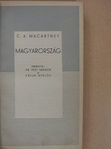 C. A. Macartney - Magyarország [antikvár]