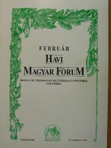 Bartis Ferenc - Havi Magyar Fórum 1998. február  [antikvár]