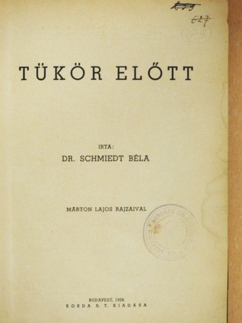 Dr. Schmiedt Béla - Tükör előtt [antikvár]