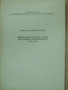 Hubay László - Borsod-Abaúj-Zemplén megye helyismereti bibliográfiája [antikvár]