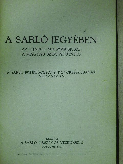 Balázs András - A Sarló jegyében [antikvár]