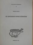 Erdész Sándor - Az archaikus eposz kérdései (dedikált példány) [antikvár]