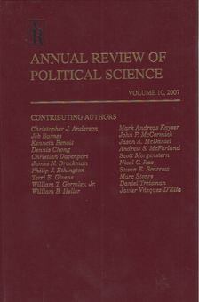 Nelson W. Polsby - Annual Review of Political Science Volume 10. 2007. [antikvár]