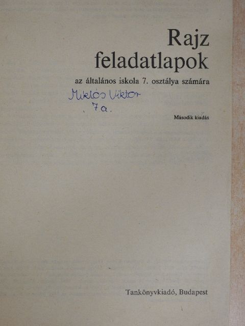 Reegnné Kuntler Teréz - Rajz feladatlapok 7. [antikvár]