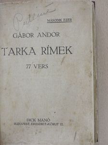 Gábor Andor - Tarka rímek [antikvár]