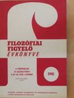 August Thalheimer - Filozófiai Figyelő Évkönyve 1981/II.  [antikvár]