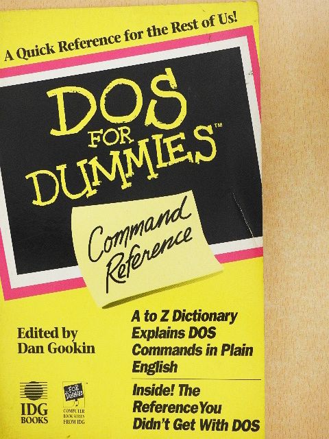 Greg Harvey - DOS for Dummies [antikvár]