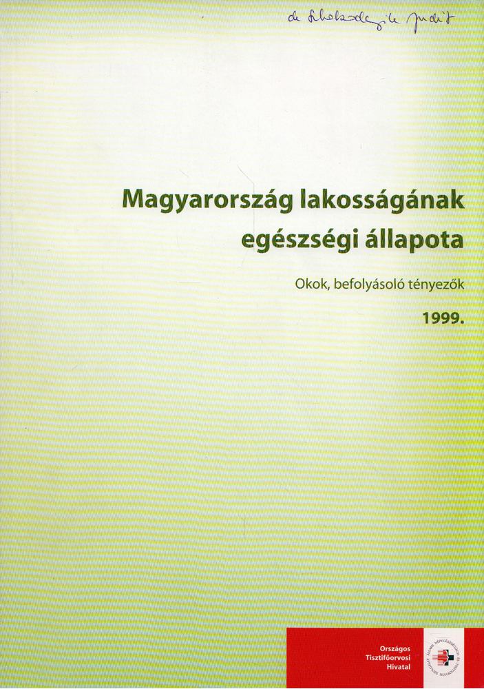 Pintér Alán - Magyarország lakosságának egészségi állapota 1999 [antikvár]