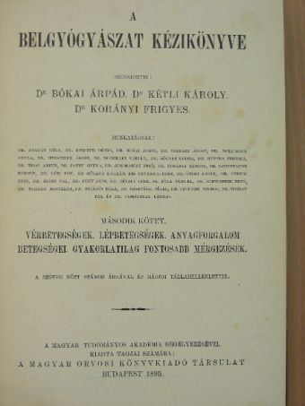 Dr. Ángyán Béla - A belgyógyászat kézikönyve II. [antikvár]