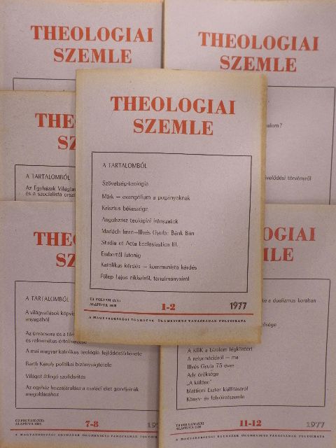 Lenkey Istvánné - Theologiai Szemle 1977. január-december [antikvár]