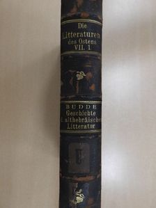 Alfred Bertholet - Geschichte der Althebräischen Litteratur [antikvár]