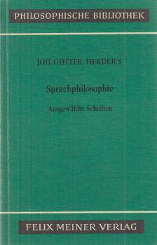 Herder, Johann Gottfried - Sprachphilosophische Schriften [antikvár]