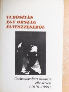Ásgúthy Erzsébet - Tudósítás egy ország elvesztéséről [antikvár]