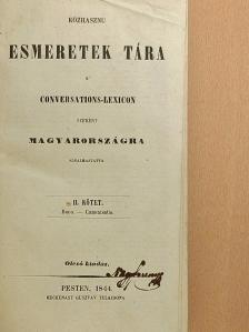 Közhasznu esmeretek tára II. (töredék) [antikvár]