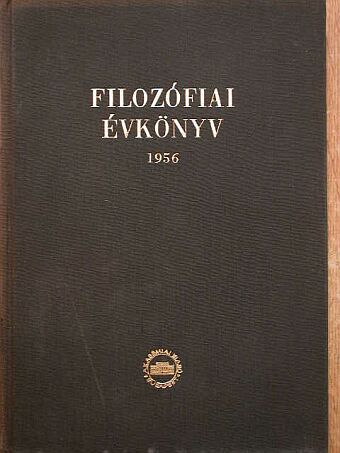 Bohó Róbert - Filozófiai évkönyv 1956 [antikvár]