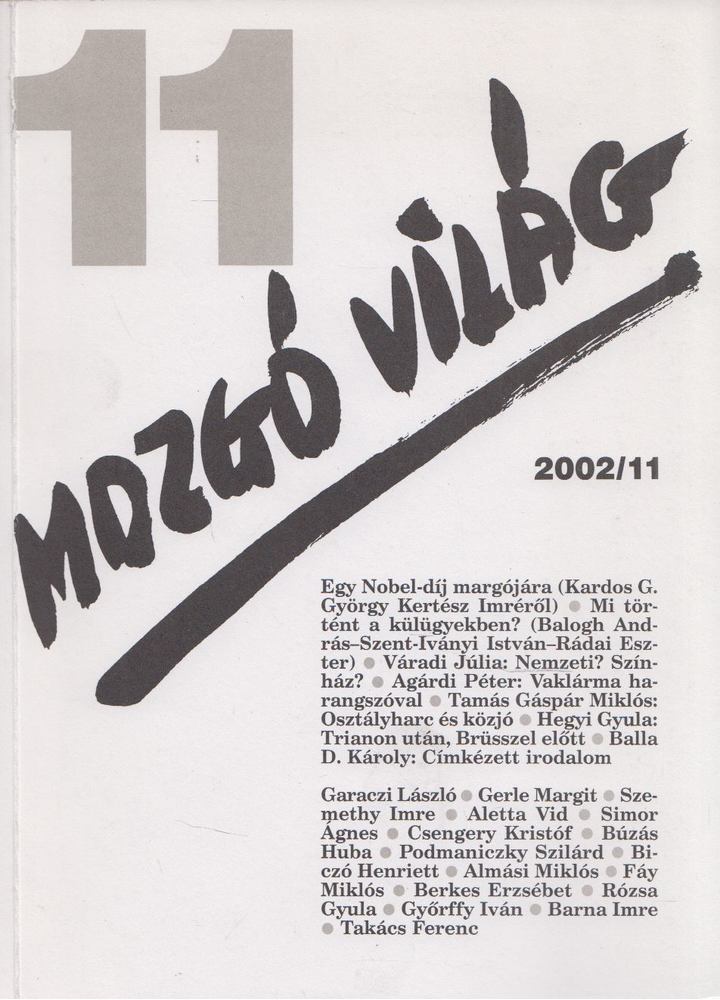 P. Szűcs Julianna - Mozgó Világ 2002/11 [antikvár]
