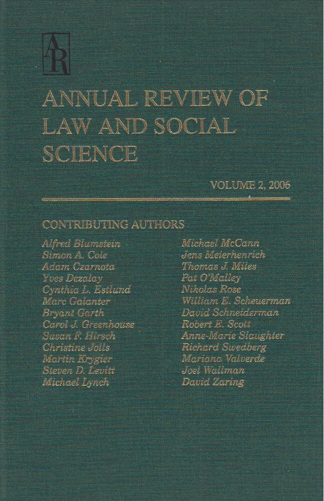 John Hagan - Annual Review of Law and Social Science Volume 2, 2006 [antikvár]