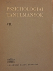 Adorjáni Csaba - Pszichológiai tanulmányok VII. [antikvár]