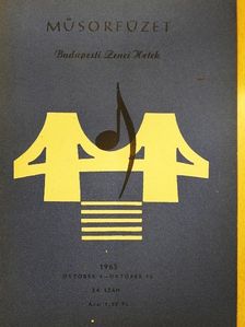 Hamburger Klára - Budapesti Zenei Hetek műsorfüzet 1965/34. [antikvár]