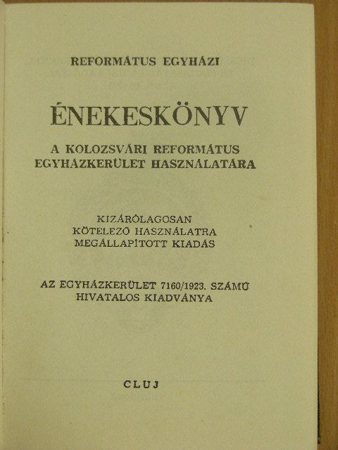 Református egyházi énekeskönyv [antikvár]