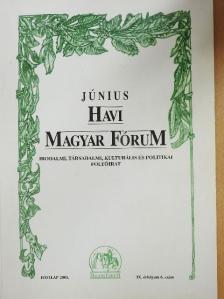 Átányi László - Havi Magyar Fórum 2001. június [antikvár]