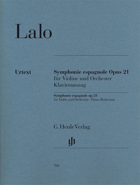 LALO - SYMPHONIE ESPAGNOLE OP.21 FÜR VIOLINE UND ORCHESTER KLAVIERAUSZUG URTEXT