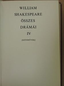 Kéry László - William Shakespeare összes drámái IV. (töredék) [antikvár]