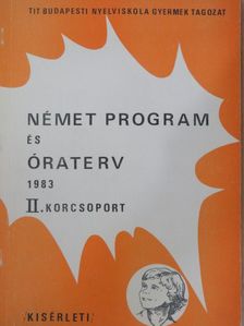 Boór Andrásné - Német programterv és óraterv II. korcsoport [antikvár]