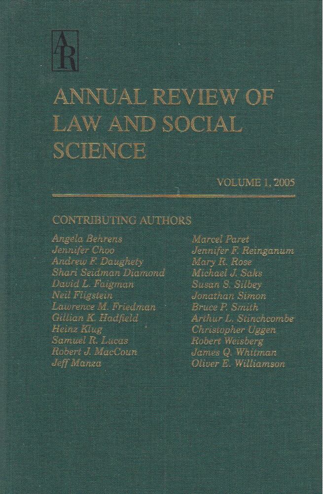 John Hagan - Annual Review of Law and Social Science Volume 1, 2005 [antikvár]