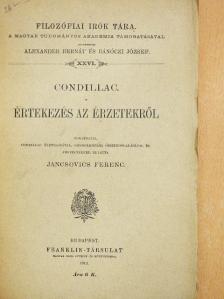 Condillac - Értekezés az érzetekről [antikvár]