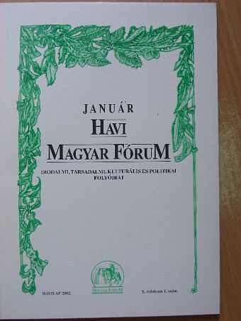 Bálint Jenő - Havi Magyar Fórum 2002. január [antikvár]