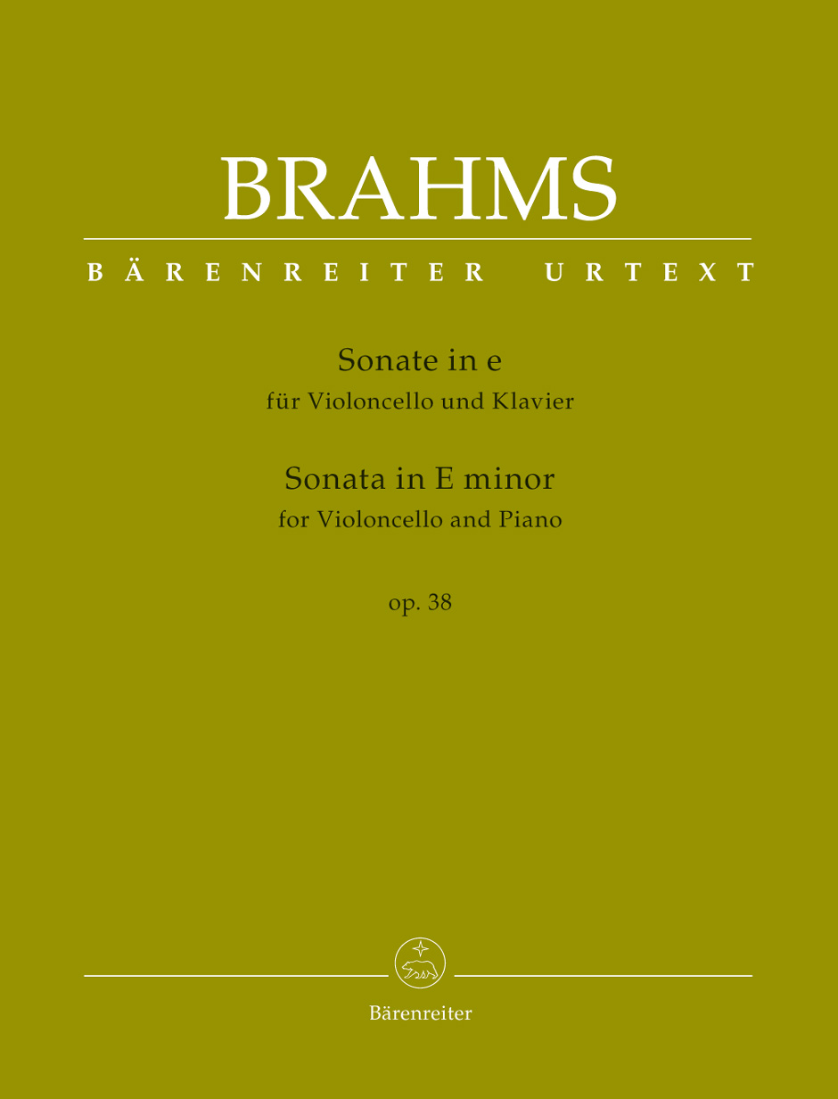 BRAHMS... - SONATE IN E FÜR VIOLONCELLO UND KLAVIER OP.38