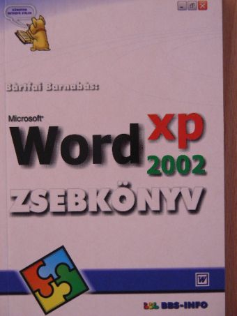 Bártfai Barnabás - Microsoft Word XP 2002 zsebkönyv [antikvár]